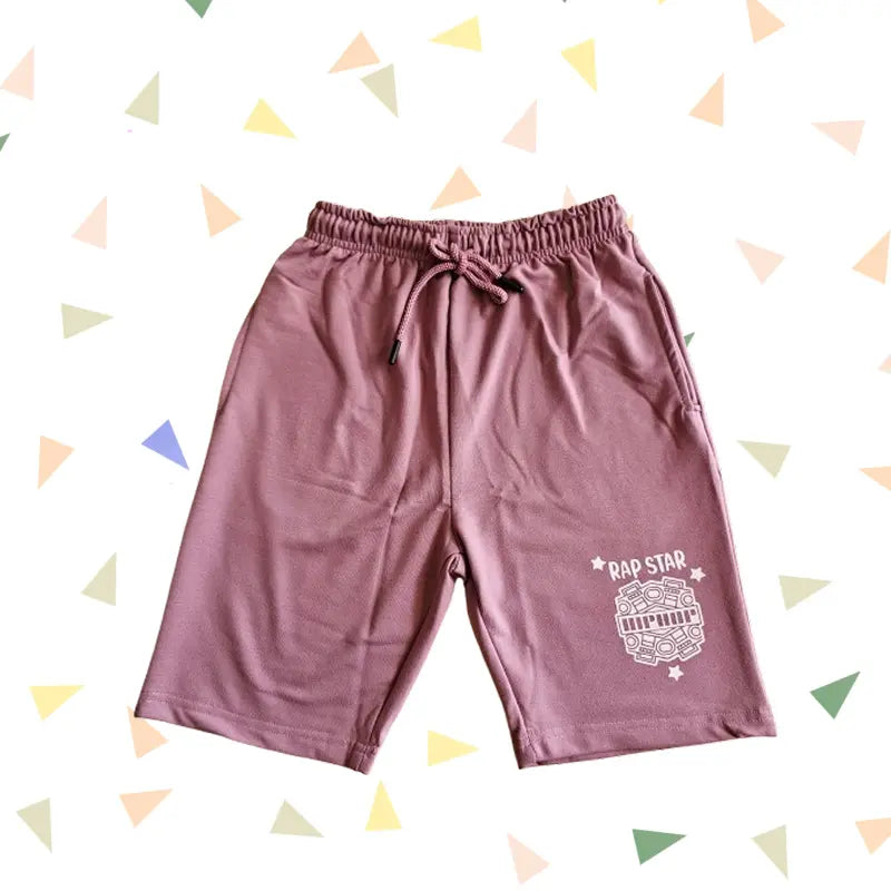 Boys Shorts | Peach Rap Star