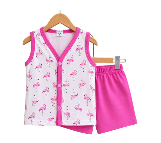 Kids Jabla Front open set| Pink swan