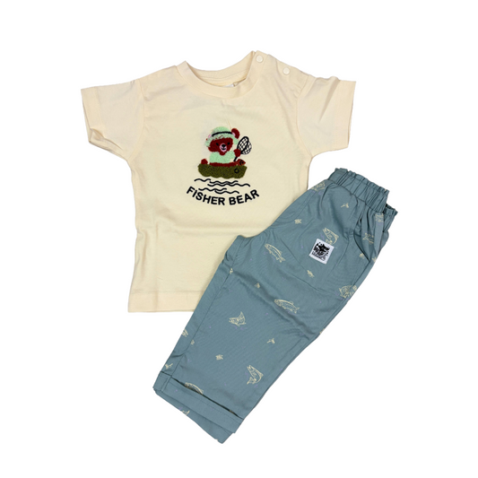 Kids full pant set | Fisher Bear