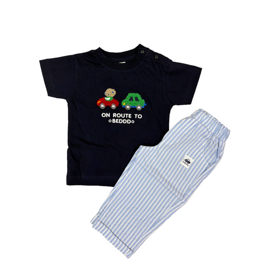 Kids full pant set | On Route to Navy