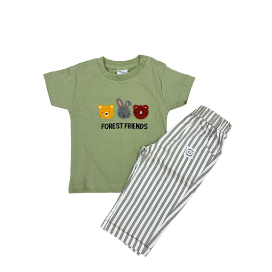 Kids full pant set | On Route to Navy