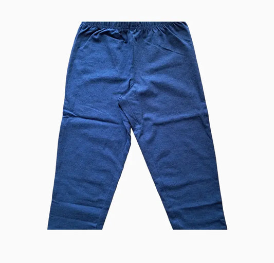 Girls plain capri Pants |  Navy with royal blue mixed color