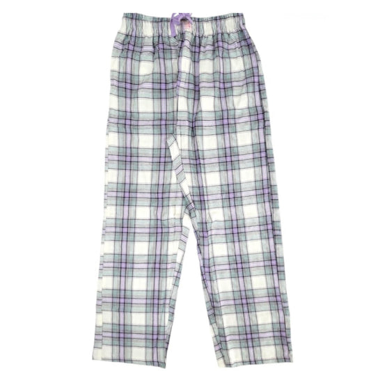 Women woven cotton Pyjama Pant | Purple Checks