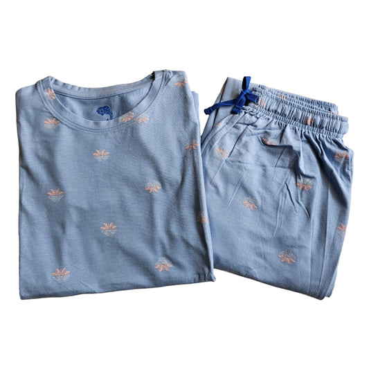 Women Co-ord Tshirt Pant set |Sandal dots