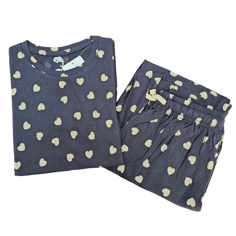 Women Co-ord Tshirt Pant set |Sandal heart