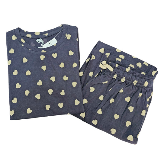 Women Co-ord Tshirt Pant set |Sandal heart