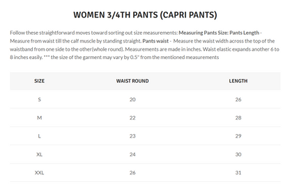 Women Capri Pant | Grapes in light blue | CAPRIS