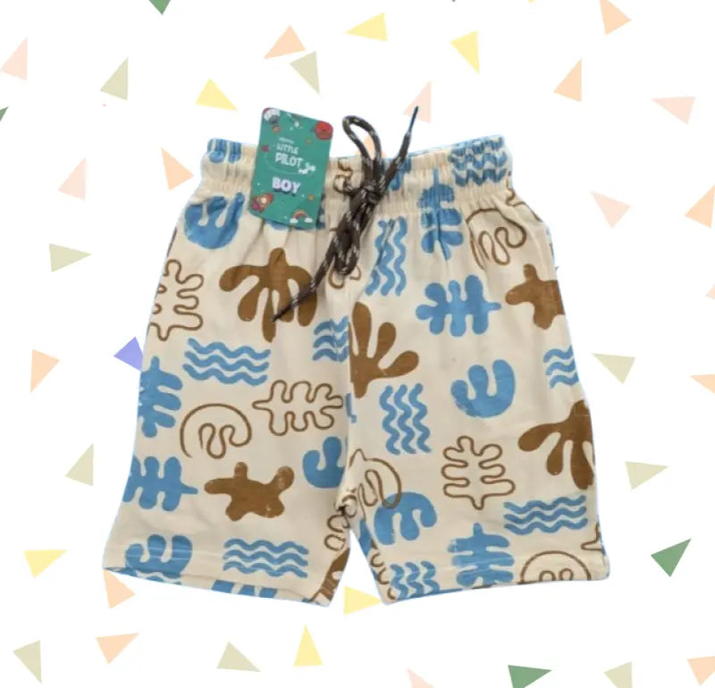 Boys Shorts | Seaweed patten print