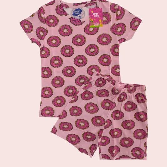 Girls Shorts Set | Pink doughnut