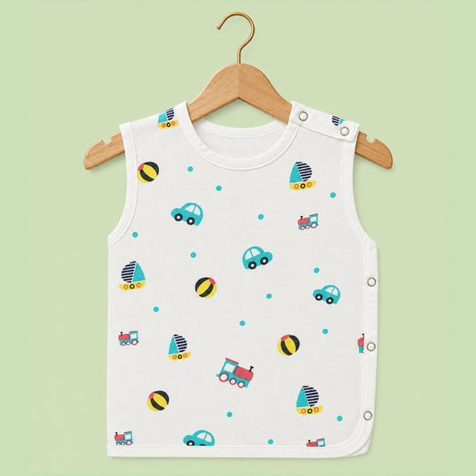 Premium Muslin Side-Snap Book Jabla | Transport