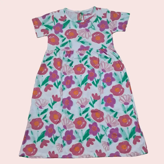 Cotton Frocks  | Tulip flowers print