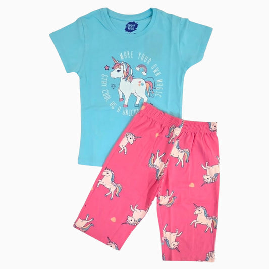 Premium Girls Capri Set | Unicorn