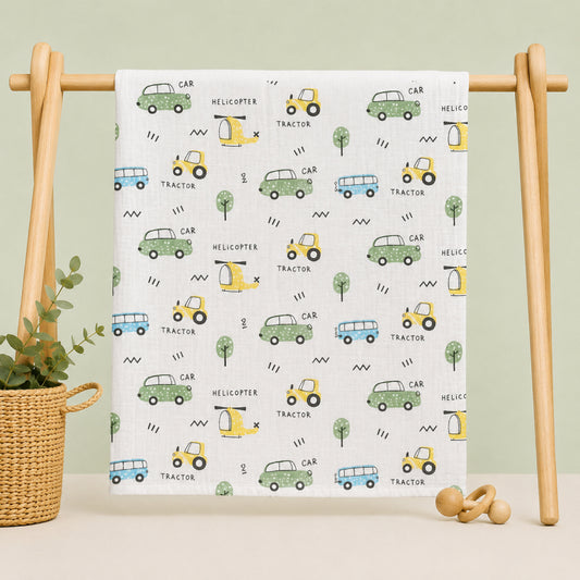Muslin Swaddle | Vehicles