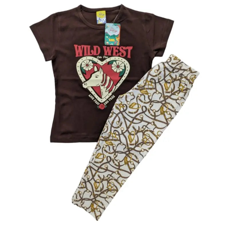 Girls Pant Set | Wild west