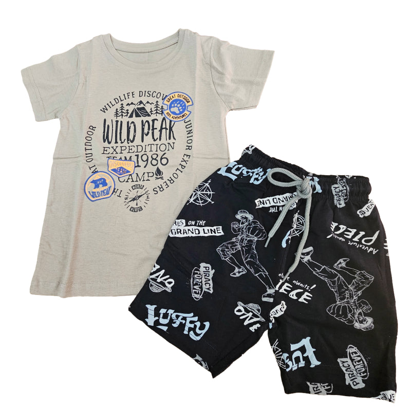 T-shirt with Shorts sets| BSET |Wild Peak