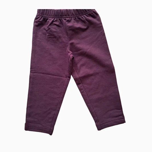 Girls plain capri Pants | Wine color