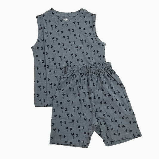 Sleeveless T-shirt with shorts | Co-ord Sets| SLSET | Arrow print