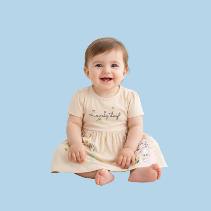 Baby Frock |  Girl baby frock | Lovely day print