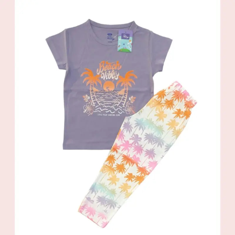 Girls Pant Set | Beach vibes