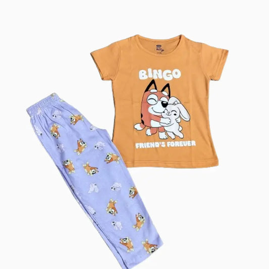 Girls Pant Set | Bingo print