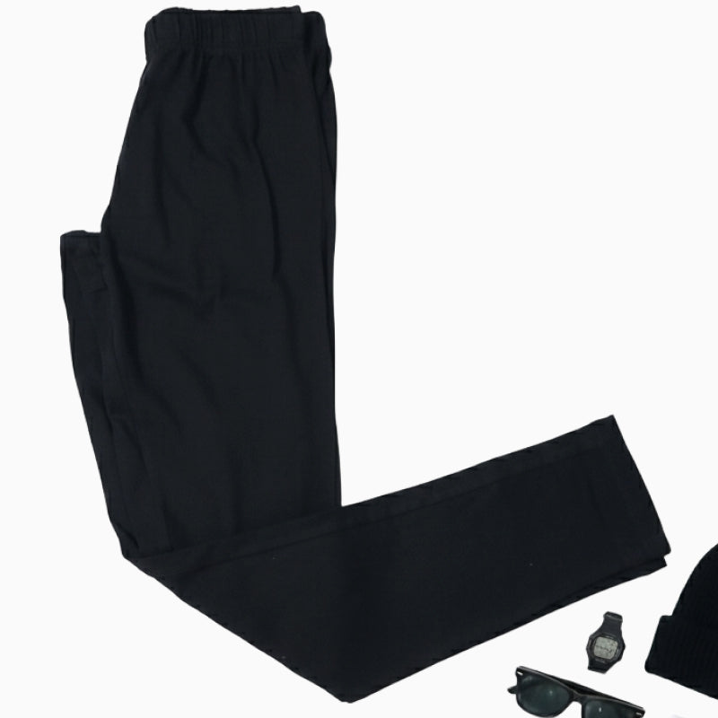 Girls Leggings | Black plain | Slim fit