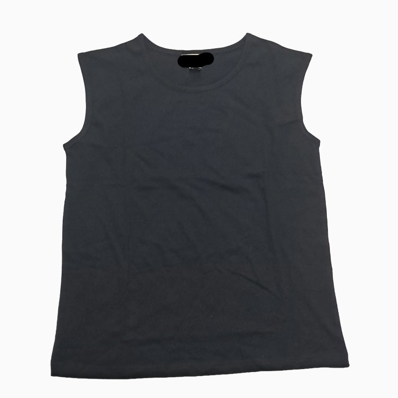 Boys Premium Sleeveless T- shirt | Black plain
