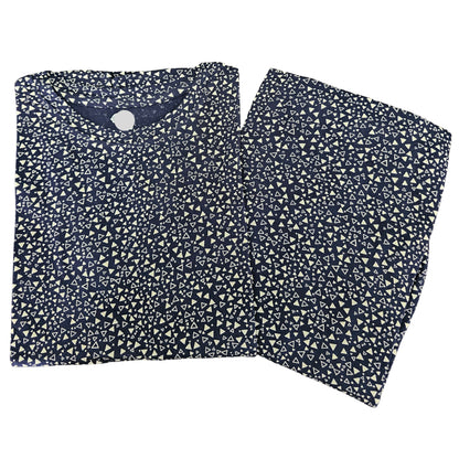 Women Co-ord Tshirt Pant set | Black Triangles