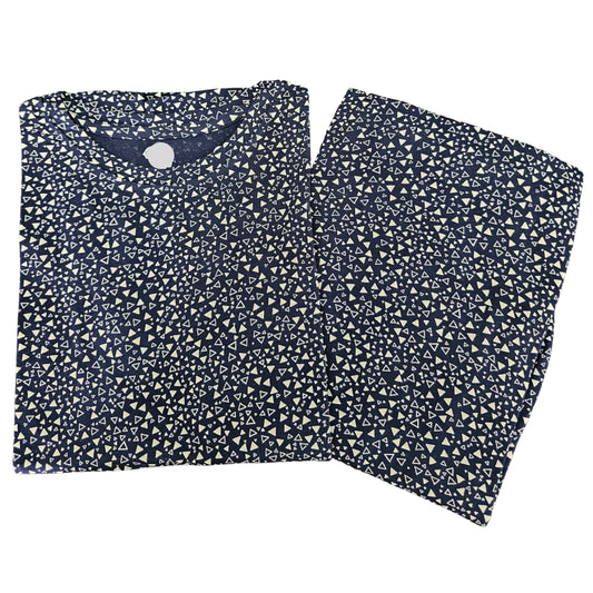 Women Co-ord Tshirt Pant set | Black Triangles