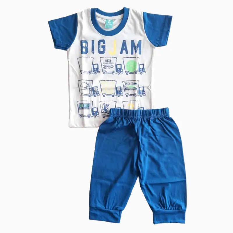 Kids Capri set| Blue Big Jam