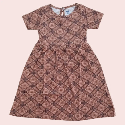Cotton Frocks | Brown checked