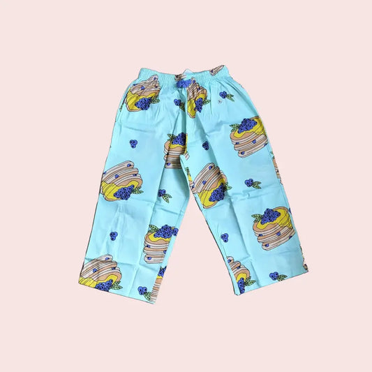 Women Capri Pant | Grapes in light blue | CAPRIS