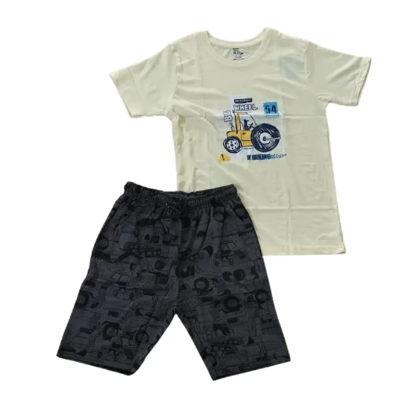 T-shirt with Shorts sets| BSET | Car print