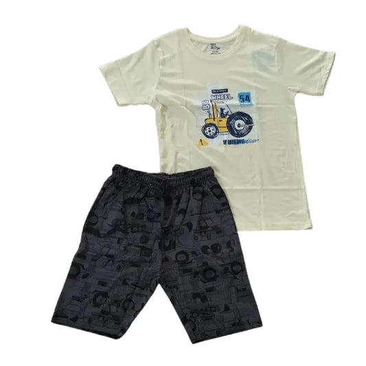 T-shirt with Shorts sets| BSET | Car print