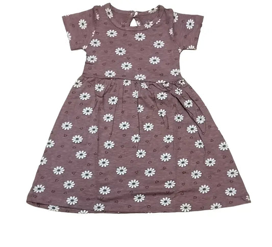 Cotton Frocks | White flowers print