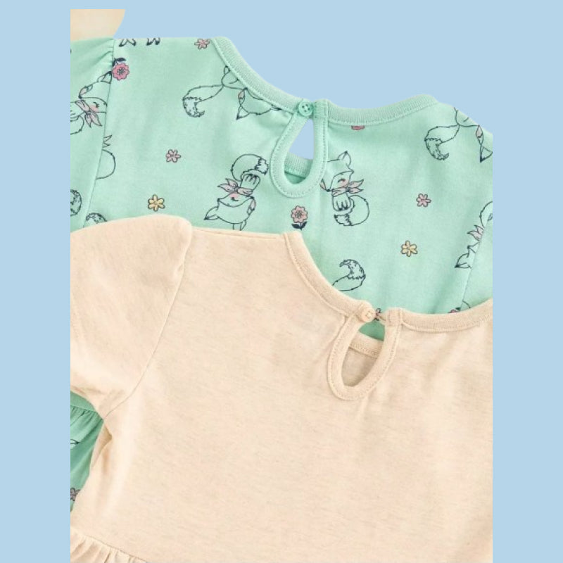 Baby Frock |  Girl baby frock | Fox print
