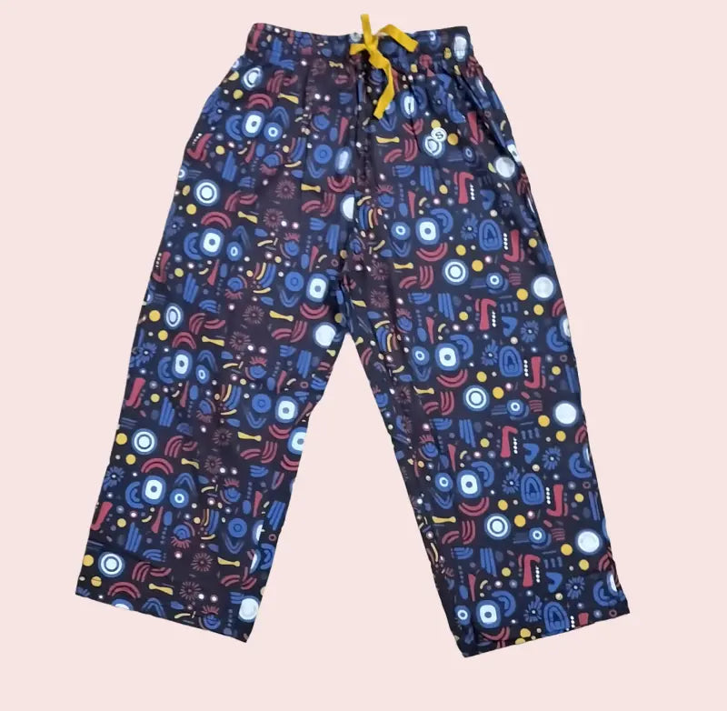 Women Capri Pant | Circle and stripes print