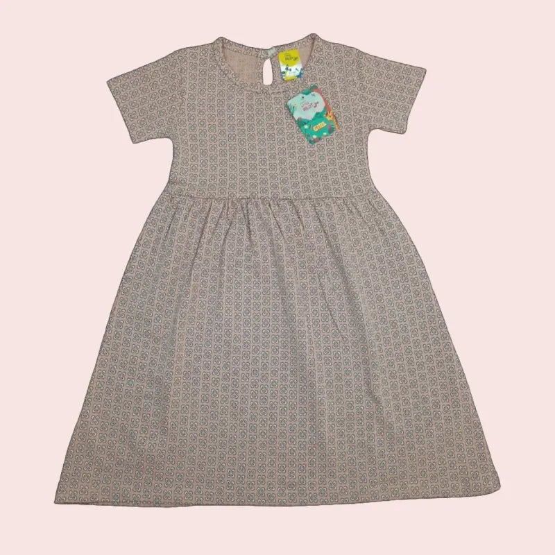 Cotton Frocks  | Cross print in sandal