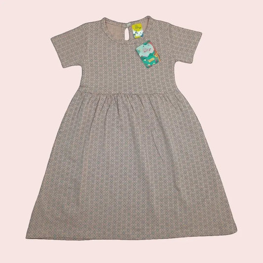 Cotton Frocks  | Cross print in sandal