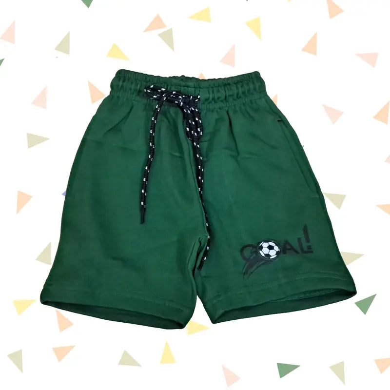Boys Shorts | Dark Green Goal