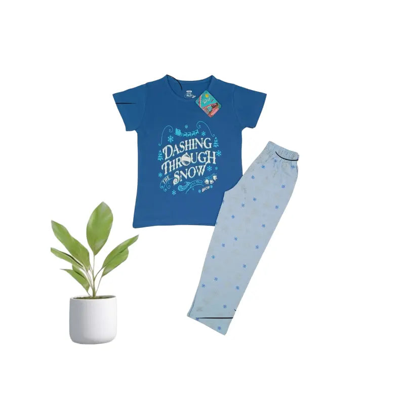 Girls Pant Set | Dashing through snow