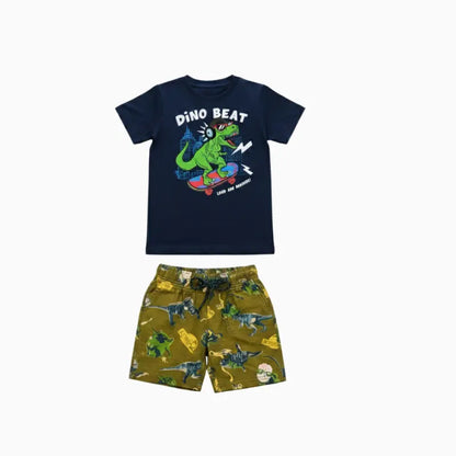 T-shirt with Shorts sets| BSET | Dino beat