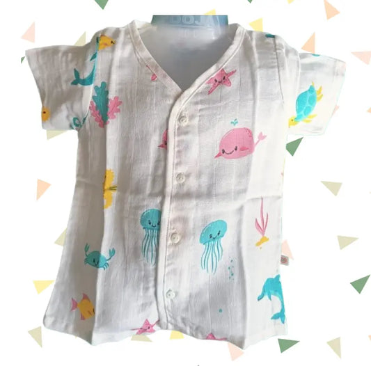Baby Muslin T-Shirt | Dolphin