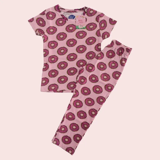 Girls Pant Set | Doughnut print