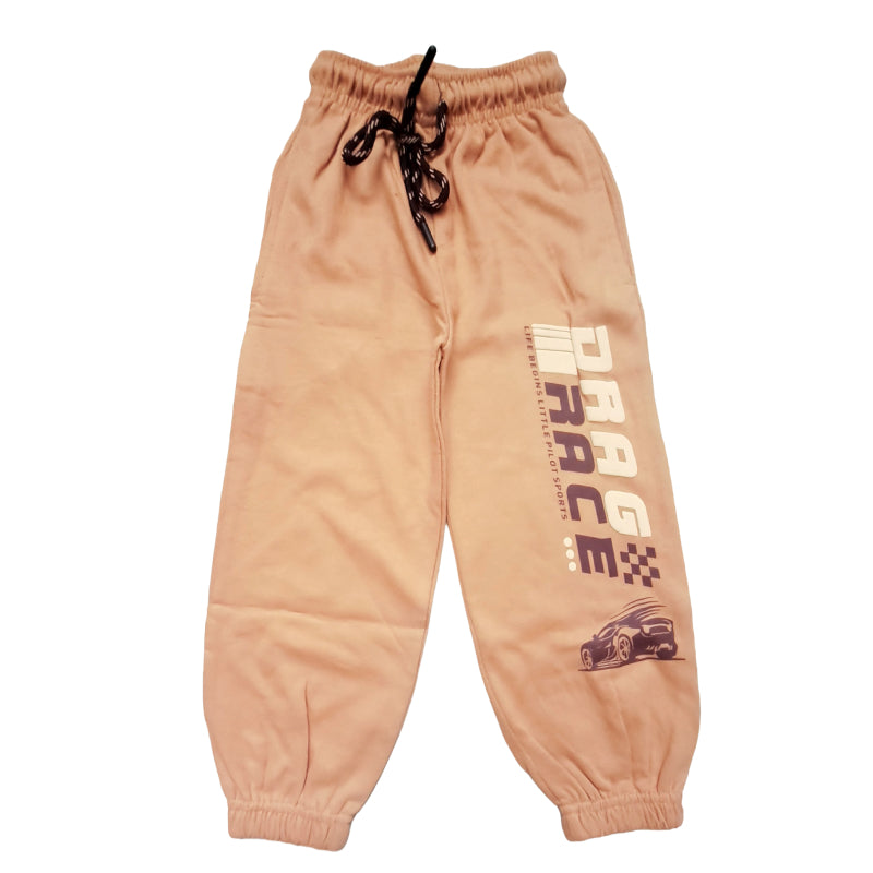 Boys Jogger pants| Light Brick Orange Drag Race
