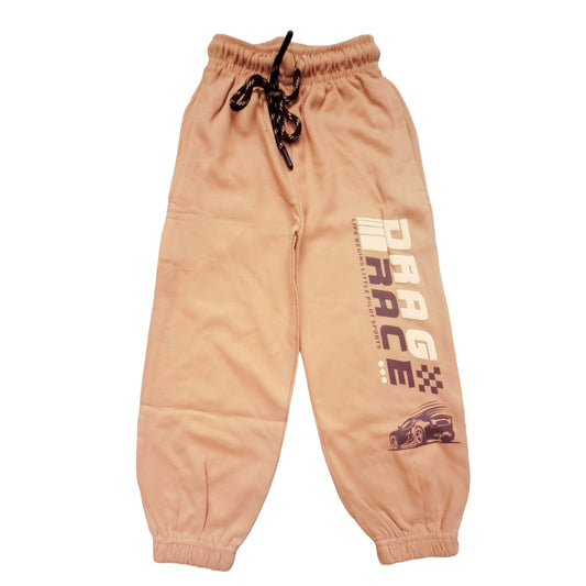 Boys Jogger pants| Light Brick Orange Drag Race