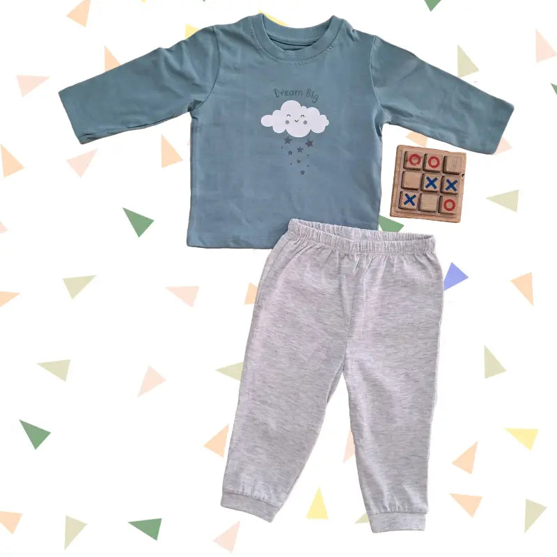 Baby Pant Set | Dream big with grey pants