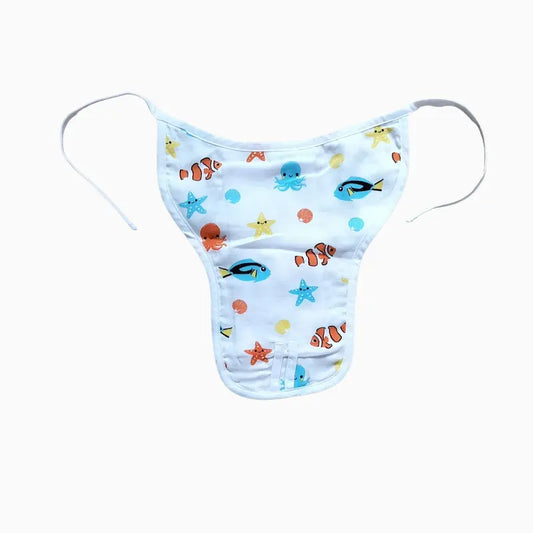 Ultra-Soft Muslin Cotton Nappies | Fish print