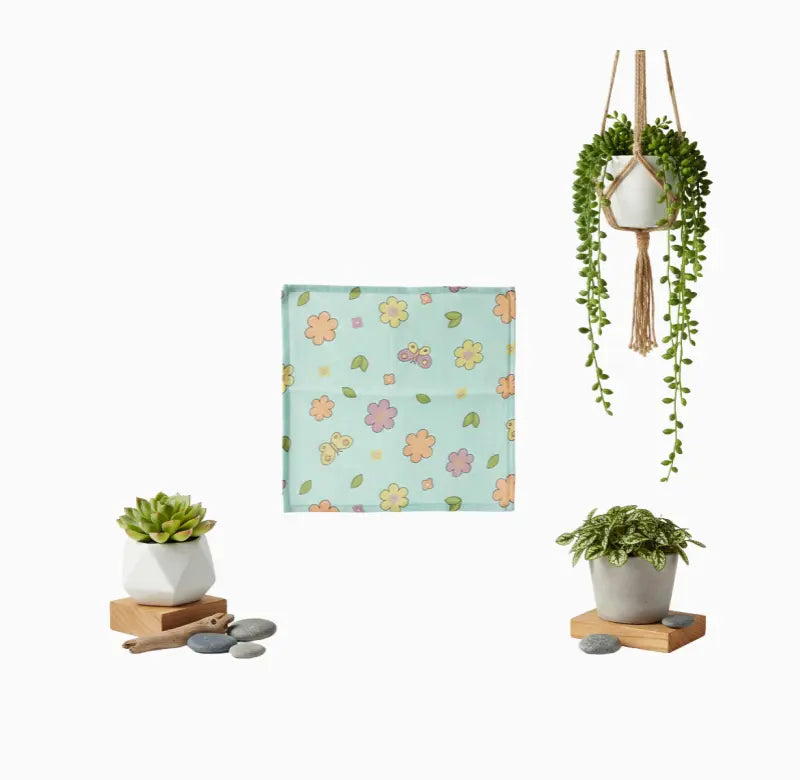 Muslin Wipes | Flower print