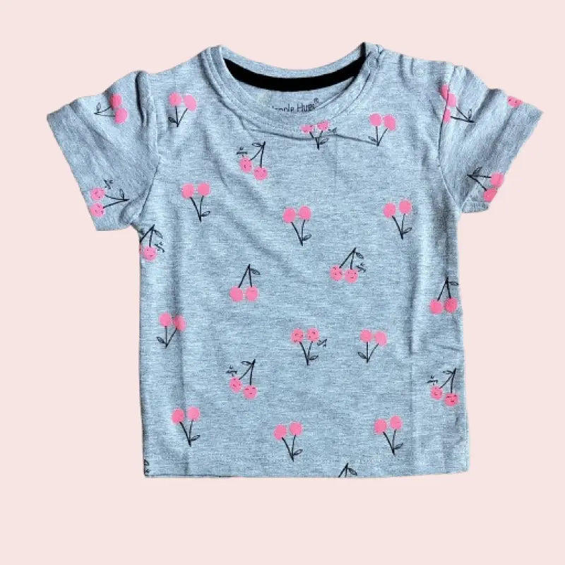 Baby Girl T-Shirt | Pink Flowers