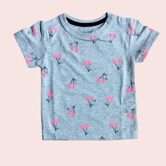 Baby Girl T-Shirt | Pink Flowers